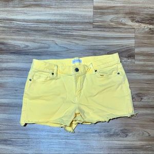 Yellow Loft Denim Shorts